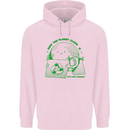 Climate Change Keep the Planet Clean Mens 80% Cotton Hoodie Light Pink