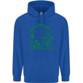 Climate Change Keep the Planet Clean Mens 80% Cotton Hoodie Royal Blue