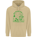 Climate Change Keep the Planet Clean Mens 80% Cotton Hoodie Sand