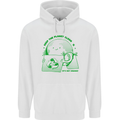 Climate Change Keep the Planet Clean Mens 80% Cotton Hoodie White