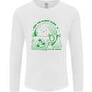 Climate Change Keep the Planet Clean Mens Long Sleeve T-Shirt White