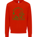 Climate Change Keep the Planet Clean Mens Sweatshirt Jumper Bright Red