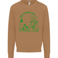 Climate Change Keep the Planet Clean Mens Sweatshirt Jumper Caramel Latte
