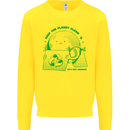 Climate Change Keep the Planet Clean Mens Sweatshirt Jumper Yellow