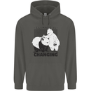 Climate Change Polar Bears Environment Childrens Kids Hoodie Storm Grey