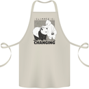 Climate Change Polar Bears Environment Cotton Apron 100% Organic Natural