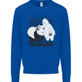 Climate Change Polar Bears Environment Kids Sweatshirt Jumper Royal Blue