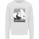 Climate Change Polar Bears Environment Kids Sweatshirt Jumper White