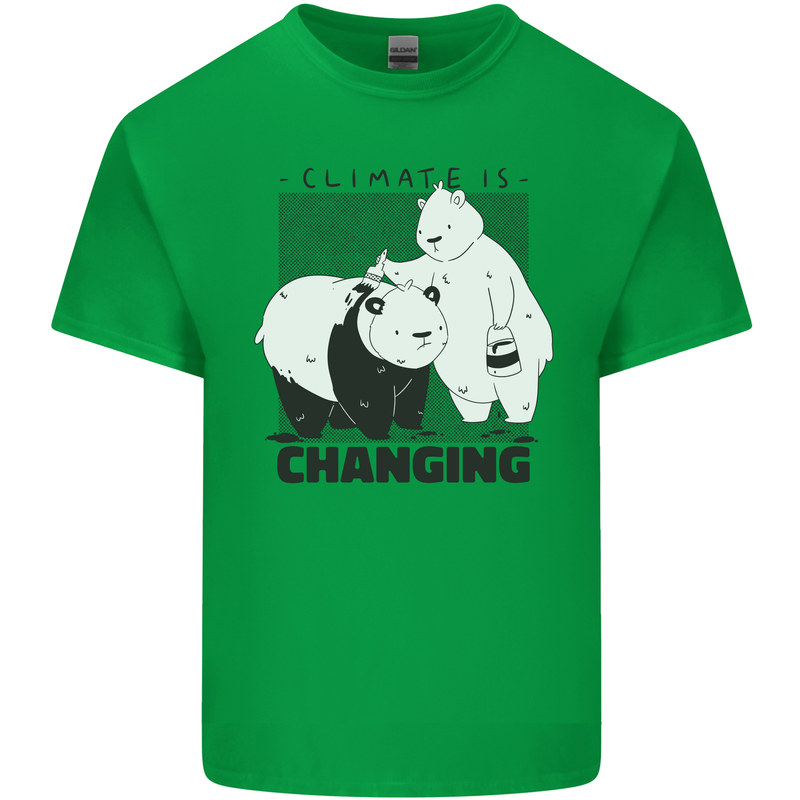 Climate Change Polar Bears Environment Kids T-Shirt Childrens Irish Green