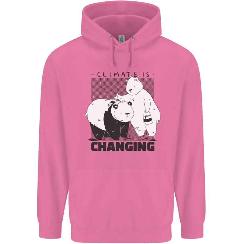 Climate Change Polar Bears Environment Mens 80% Cotton Hoodie Azelea