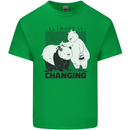 Climate Change Polar Bears Environment Mens Cotton T-Shirt Tee Top Irish Green