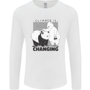 Climate Change Polar Bears Environment Mens Long Sleeve T-Shirt White