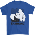 Climate Change Polar Bears Environment Mens T-Shirt 100% Cotton Royal Blue