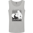 Climate Change Polar Bears Environment Mens Vest Tank Top Sports Grey