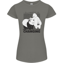 Climate Change Polar Bears Environment Womens Petite Cut T-Shirt Charcoal