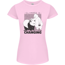 Climate Change Polar Bears Environment Womens Petite Cut T-Shirt Light Pink