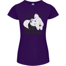 Climate Change Polar Bears Environment Womens Petite Cut T-Shirt Purple