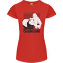 Climate Change Polar Bears Environment Womens Petite Cut T-Shirt Red