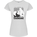 Climate Change Polar Bears Environment Womens Petite Cut T-Shirt White