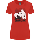 Climate Change Polar Bears Environment Womens Wider Cut T-Shirt Red