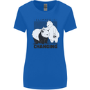 Climate Change Polar Bears Environment Womens Wider Cut T-Shirt Royal Blue