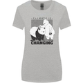 Climate Change Polar Bears Environment Womens Wider Cut T-Shirt Sports Grey