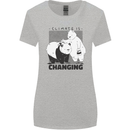 Climate Change Polar Bears Environment Womens Wider Cut T-Shirt Sports Grey