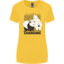 Climate Change Polar Bears Environment Womens Wider Cut T-Shirt Yellow