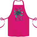 Climate Change Say No To Plastic Cotton Apron 100% Organic Pink