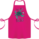 Climate Change Say No To Plastic Cotton Apron 100% Organic Pink