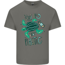 Climate Change Say No To Plastic Kids T-Shirt Childrens Charcoal