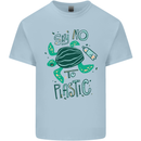 Climate Change Say No To Plastic Kids T-Shirt Childrens Light Blue