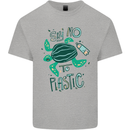 Climate Change Say No To Plastic Kids T-Shirt Childrens Sports Grey