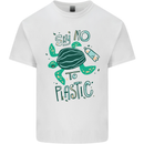 Climate Change Say No To Plastic Kids T-Shirt Childrens White
