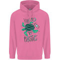 Climate Change Say No To Plastic Mens 80% Cotton Hoodie Azelea