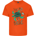 Climate Change Say No To Plastic Mens Cotton T-Shirt Tee Top Orange