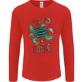 Climate Change Say No To Plastic Mens Long Sleeve T-Shirt Red