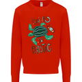 Climate Change Say No To Plastic Mens Sweatshirt Jumper Bright Red