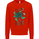 Climate Change Say No To Plastic Mens Sweatshirt Jumper Bright Red
