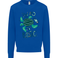 Climate Change Say No To Plastic Mens Sweatshirt Jumper Royal Blue