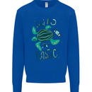 Climate Change Say No To Plastic Mens Sweatshirt Jumper Royal Blue