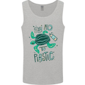 Climate Change Say No To Plastic Mens Vest Tank Top Sports Grey