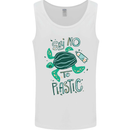 Climate Change Say No To Plastic Mens Vest Tank Top White