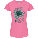 Climate Change Say No To Plastic Womens Petite Cut T-Shirt Azalea