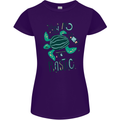 Climate Change Say No To Plastic Womens Petite Cut T-Shirt Purple