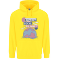 Climate Change Support Your Local Planet Childrens Kids Hoodie Yellow