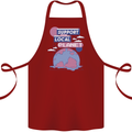 Climate Change Support Your Local Planet Cotton Apron 100% Organic Maroon
