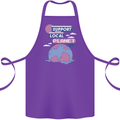 Climate Change Support Your Local Planet Cotton Apron 100% Organic Purple