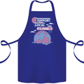 Climate Change Support Your Local Planet Cotton Apron 100% Organic Royal Blue