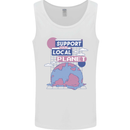 Climate Change Support Your Local Planet Mens Vest Tank Top White